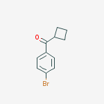 Structure of 4-BROMOPHENYL CYCLOBUTYL KETONE