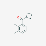 Structure of CYCLOBUTYL 2,3-DIMETHYLPHENYL KETONE