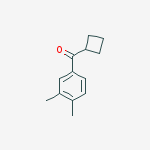 CYCLOBUTYL 3,4-DIMETHYLPHENYL KETONE结构式