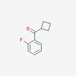 2-FLUOROPHENYL CYCLOBUTYL KETONE结构式
