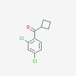 Structure of CYCLOBUTYL 2,4-DICHLOROPHENYL KETONE