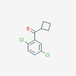 Structure of CYCLOBUTYL 2,5-DICHLOROPHENYL KETONE