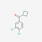 Structure of CYCLOBUTYL 3,4-DICHLOROPHENYL KETONE