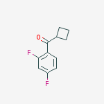 Structure of CYCLOBUTYL 2,4-DIFLUOROPHENYL KETONE
