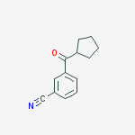 3-CYANOPHENYL CYCLOPENTYL KETONE结构式