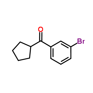 Structure of 3-BROMOPHENYL CYCLOPENTYL KETONE