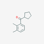 Structure of CYCLOPENTYL 2,3-DIMETHYLPHENYL KETONE
