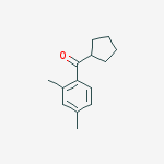 Structure of CYCLOPENTYL 2,4-DIMETHYLPHENYL KETONE