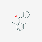 Structure of CYCLOPENTYL 2,6-DIMETHYLPHENYL KETONE