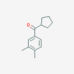 Structure of CYCLOPENTYL 3,4-DIMETHYLPHENYL KETONE