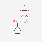 CYCLOPENTYL 3-TRIFLUOROMETHYLPHENYL KETONE结构式