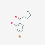 Structure of 4-BROMO-2-FLUOROPHENYL CYCLOPENTYL KETONE