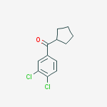 Structure of CYCLOPENTYL 3,4-DICHLOROPHENYL KETONE