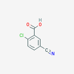 2-Chloro-5-cyanobenzoic acid结构式