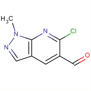 Structure of 1H-Pyrazolo[3,4-b]pyridine-5-carboxaldehyde, 6-chloro-1-methyl-