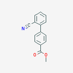 Methyl 2'-cyano-[1,1'-biphenyl]-4-carboxylate结构式