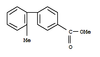 2-Methyl-[1,1-Biphenyl]-4-Carboxylic Acid Methyl Ester结构式