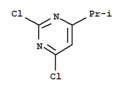 2,4-二氯-6-(丙-2-基)嘧啶结构式