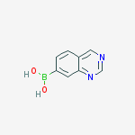 Structure of QUINAZOLIN-7-YLBORONIC ACID