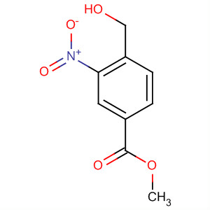 Benzoic acid, 4-(hydroxymethyl)-3-nitro-, methyl ester结构式