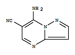 7-氨基吡唑并[1,5-A]嘧啶-6-甲腈结构式