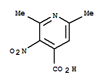 Structure of 2,6-dimethyl-3-nitropyridine-4-carboxylic acid