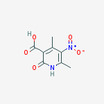 2-hydroxy-4,6-dimethyl-5-nitronicotinic acid结构式