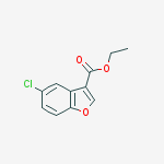 Ethyl 5-chlorobenzofuran-3-carboxylate结构式