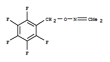 Structure of Acetone  O-2,3,4,5,6-PFBHA-oxime