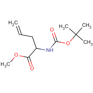 Structure of 4-Pentenoic acid, 2-[[(1,1-dimethylethoxy)carbonyl]amino]-, methylester, (2S)-