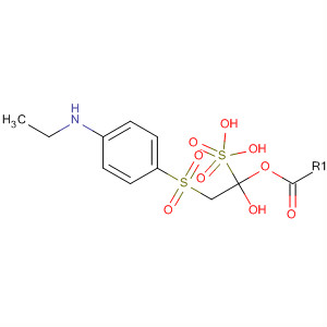 Ethanol, 2-[[4-(ethylamino)phenyl]sulfonyl]-, hydrogen sulfate (ester)结构式