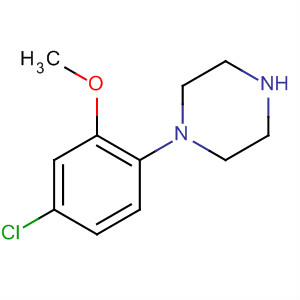 Piperazine, 1-(4-chloro-2-methoxyphenyl)-结构式