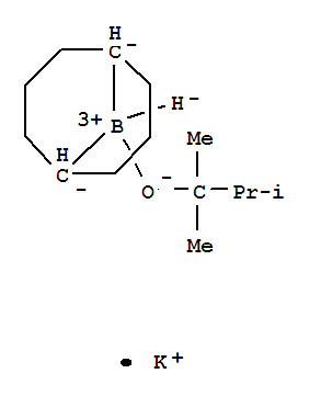 9-(2,3-二甲基-2-丁氧基)双环[3.3.1]壬烷-9-硼氢化钾结构式