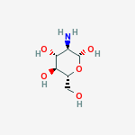 Structure of D-Glucose, 2-amino-2-deoxy-