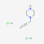 Structure of 1-(Prop-2-ynyl)piperazine dihydrochloride