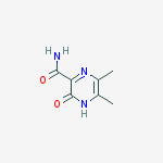 5,6-dimethyl-2-oxo-1H-pyrazine-3-carboxamide结构式
