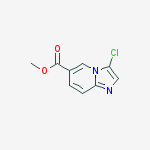 Structure of Imidazo[1,2-a]pyridine-7-carboxylic acid, 8-(4-nitrophenyl)-, ethyl ester