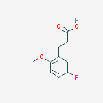 Structure of 3-(5-Fluoro-2-methoxy-phenyl)-propionic acid