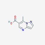 Structure of 7-methylpyrazolo[1,5-a]pyrimidine-6-carboxylic acid(SALTDATA: FREE)
