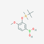 3-(T-BUTYLDIMETHYLSILYLOXY)-4-METHOXYPHENYLBORONIC ACID 98%结构式