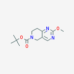 Structure of tert-butyl 2-methoxy-7,8-dihydro-5H-pyrido[4,3-d]pyrimidine-6-carboxylate