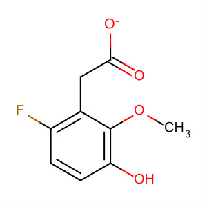 Structure of Phenol, 4-fluoro-2-methoxy-, acetate