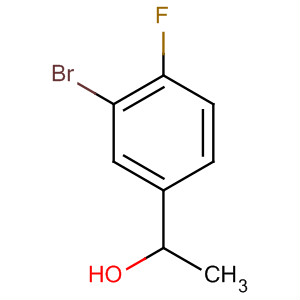 Benzenemethanol, 3-bromo-4-fluoro-a-methyl-结构式
