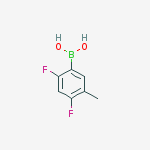 (2,4-DIFLUORO-5-METHYLPHENYL)BORONIC ACID结构式
