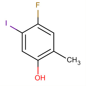 Phenol, 4-fluoro-5-iodo-2-methyl-结构式