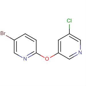 Structure of Pyridine, 5-bromo-2-[(5-chloro-3-pyridinyl)oxy]-