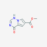 Methyl 4-hydroxypyrrolo[1,2-f][1,2,4] triazine-6-carboxylate结构式
