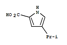 Structure of PYRROLE-2-CARBOXYLIC ACID,4-ISOPROPYL-