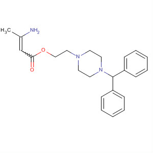 Structure of 2-(4-Diphenylmethyl-1-piperazinyl)ethyl 3-aminocrotonate