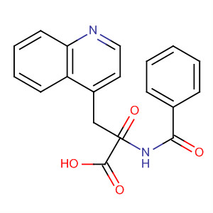 4-Quinolinepropanoic acid, a-(benzoylamino)-1,2-dihydro-2-oxo-结构式